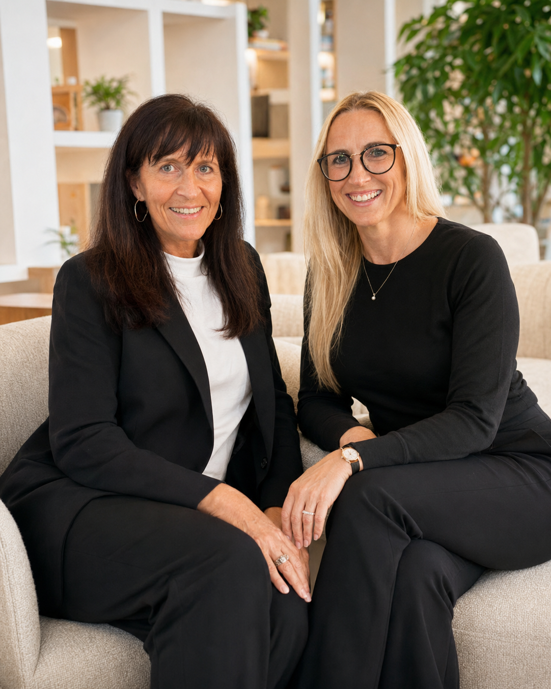 Simone Emmerz links und Sabine Plum rechts von Lehrerstartklar.de
